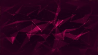 Serin hareket teknolojisi arka plan / animasyon bir serin hareket teknolojik altyapı ile düşük çokgenler, çizgiler ve noktalar