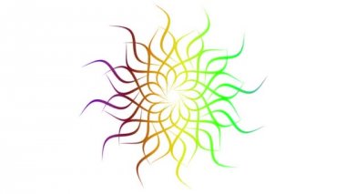 4 k döngü soyut renkli Mandala klip / animasyon bir soyut renkli döngü mandala veya celtic düğüm arka plan