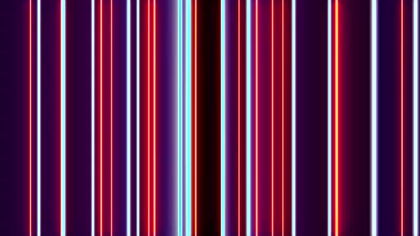 抽象的な垂直線 Loopable エレガントなグラフィックの縦の線の光とカラフルな効果と移動の最小限のアニメーションの背景を抽象的な — ストック動画