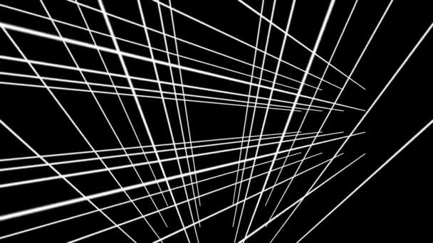 Abstract Technology Grid Fondo Fondo Abstracto Blanco Negro Alta Tecnología — Vídeos de Stock