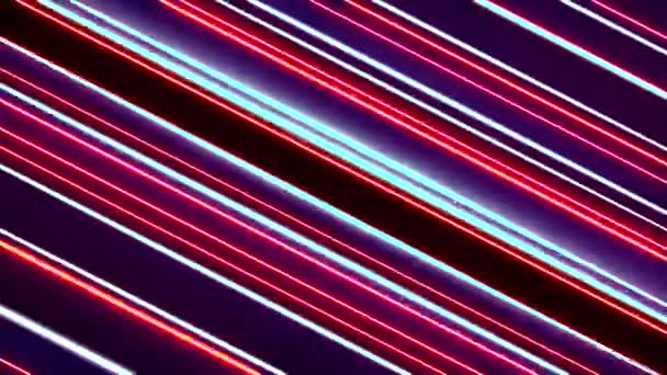 抽象纺纱线 Loopable 抽象的最小动画背景优雅的图形线合奏旋转的光和多彩的效果 — 图库视频影像