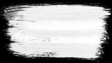 4k gerçekçi boya fırça konturu çerçeve çizim / 4 bir k gerçekçi siyah ve beyaz soyut boya fırça darbesinin, animasyon bir çerçeve arka plan çizim
