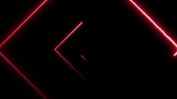 Abstract Digital Background Neon Maze Seamless Loop Animation Abstract Digital — Stock Video