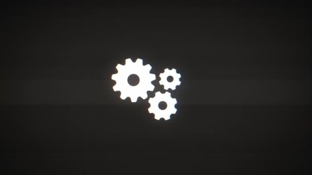 Gears Mechanism Rotating Loader Loop Animation Background Loader Gears Mechanism — Stock Video