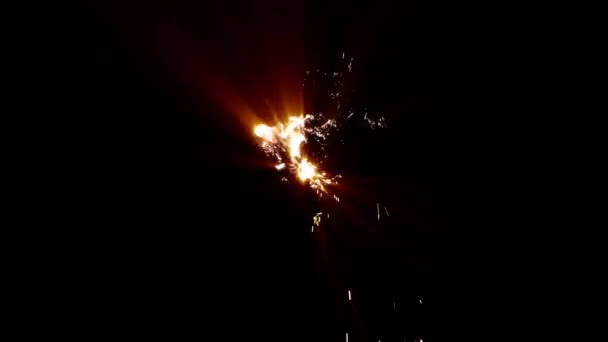 Dynamic Sparks Blast Explosion Animation Blast Explosive Power Visual Effect — Stock Video