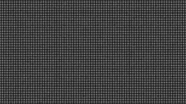 さまざまな縮尺で最小限の単純な図形で表示されるさまざまなグリッドを含む黒と白の背景のイントロの動的な黒と白の組成と形状スケーリング アニメーション パック — ストック動画