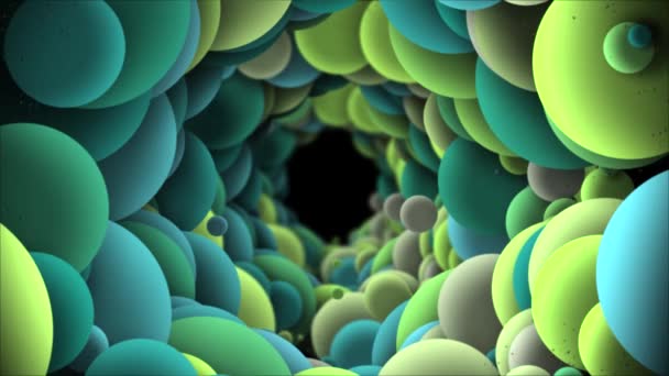 Abstract Background Big Bubbles Moving Loop Animation Elegant Abstract Background — Stock Video