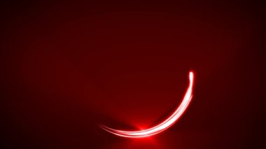 Dairesel halka hareket yolunu izleyerek bir soyut parlak ve ışıltılı ışık darbeleri animasyon