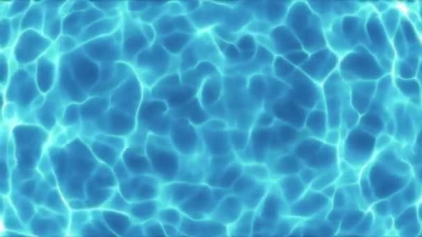 Волны Воды Задний План Петля Анимированный Абстрактный Синий Цвет Воды — стоковое видео