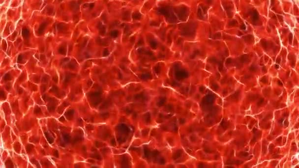 Fond abstrait avec boucle sans couture d'onde d'énergie / animation 4k de champ d'énergie de lumière de puissance fractale abstraite ondulant avec des particules et des lignes de turbulence, bouclable