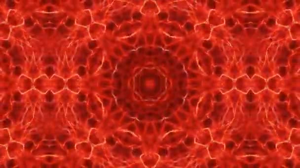 Absztrakt Kaleidoszkóp Háttér Varrat Nélküli Hurok Animáció Absztrakt Fraktál Kaleidoszkóp — Stock videók