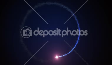 Soyut soyut bir dinamik magic Shockwave ışık arka plan görülüyordu ile enerji Halo / 4k animasyon ışık enerji spiraaling parçacıkları ve türbülans hatları, kesintisiz döngü ile