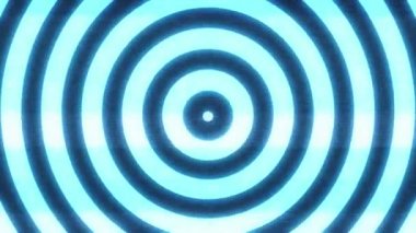 Hipnotik arka plan ile sorunsuz döngü daireler / 4 k animasyon döngüsü bir hipnotik sarmal arka plan daire ile arıza ve ses efektleri