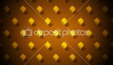 İzometrik süsleme arka plan ile küpleri hareketli / 4 k animasyon bir loopable dekoratif küpler yükselen ve movind ile sorunsuz bir şekilde arka plan