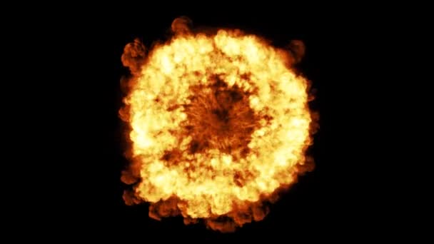 Rök Explosion Bakgrunden Animation Animation Kraftig Rök Explosion Wave Effekt — Stockvideo