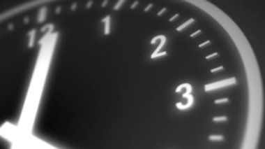 Sayısal saat zaman atlamalı arka plan döngü / 4 k animasyon yumuşak temiz ve basit bir tasarım ile siyah beyaz saat zaman atlamalı