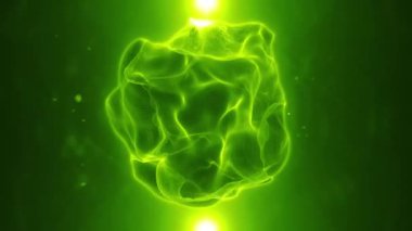 Organik plazma küresi arka plan döngü / 4 k animasyon sallayarak ve iplik, sorunsuz bir soyut organik plazma küresi arka plan döngü