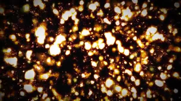 シームレスな抽象的なグロー光粒子背景 エレガントな輝くカラフルな光粒子単発背景を抽象的な — ストック動画
