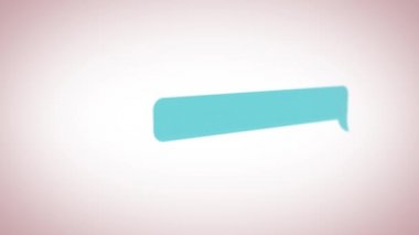 Sohbet konuşma balonu App ekran kaydırma / animasyon cep telefonu app sohbet yazılım ekran konuşma balonları ile kaydırma