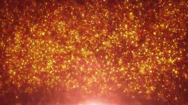 Νεράιδα Μαγικό Φως Σωματιδίων Υποβάθρου Βρόχο Animation Του Μια Αφηρημένη — Αρχείο Βίντεο