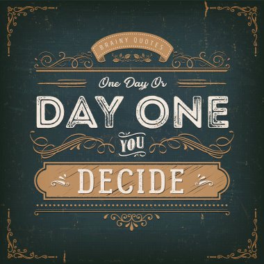 Klasik Kaligrafi Motivasyon Alıntı Posteri