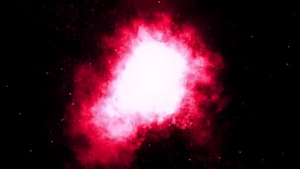 Shockwave Power Fire Explosion Loop Animação Poderoso Efeito Onda Explosão — Vídeo de Stock