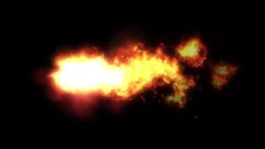 Shockwave güç ateş Meteor döngü / hız patlama dalga etkisi, sıvı bozulma ve türbülans bir güçlü ateş kuyruklu yıldız animasyon efektleri kesintisiz döngü