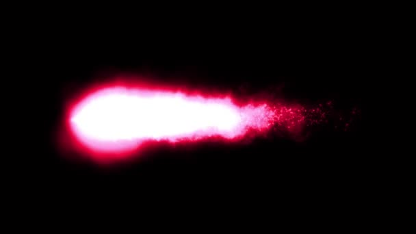 Shockwave Power Fire Meteor Loop Animación Poderoso Cometa Fuego Con — Vídeo de stock