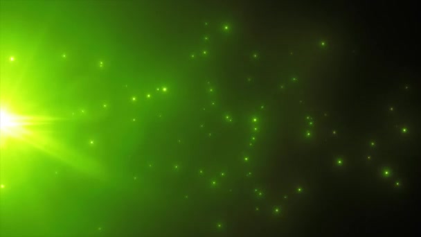 Abstrait Lumière Particule Fond Écoulement Boucle Animation Abstrait Magnifique Brillant — Video