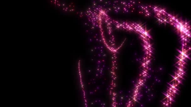 Magiczne Święta Światła Przecieków Pętli Animacji Elegancki Streszczenie Dynamiczne Tła — Wideo stockowe