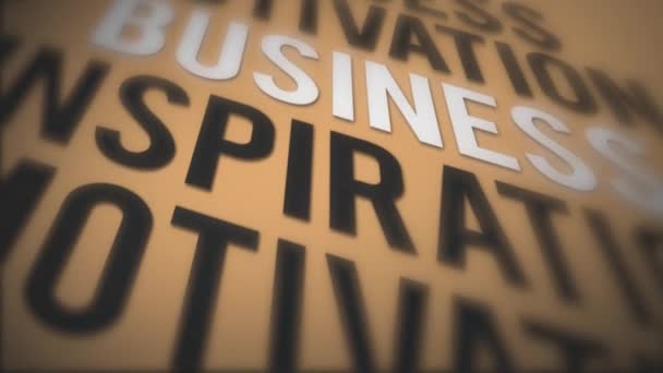Framgång Business Citat Animation Loop Animation Inspiration Och Motiverande Business — Stockvideo
