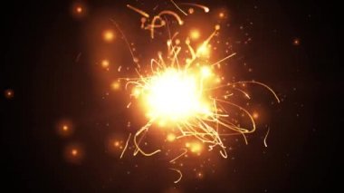 Peri parçacıklar arka plan sorunsuz döngü / 4 k animasyon bir zarif dinamik sihirli arka plan ile peri ışık sızıntıları sorunsuz döngü ve ışığı etkisi