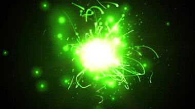 Peri parçacıklar arka plan sorunsuz döngü / 4 k animasyon bir zarif dinamik sihirli arka plan ile peri ışık sızıntıları sorunsuz döngü ve ışığı etkisi