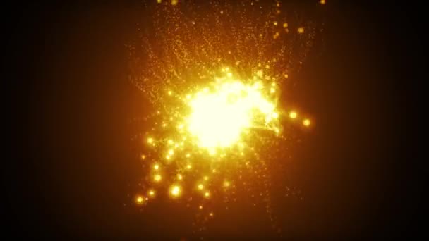 Shockwave Power Fire Explosion Loop Animación Poderoso Efecto Onda Explosión — Vídeo de stock