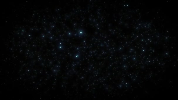 Flying Space Background Bucle Animación Fondo Estrellas Abstractas Con Velocidad — Vídeo de stock