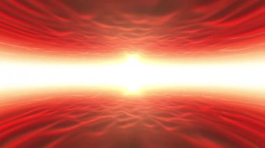 Soyut Space Wireframe Manzara Arka Plan Loop / 4k animasyon soyut bir scifi ve fütüristik ışık kapısı arka plan, tünel etkisi sorunsuz döngü ile