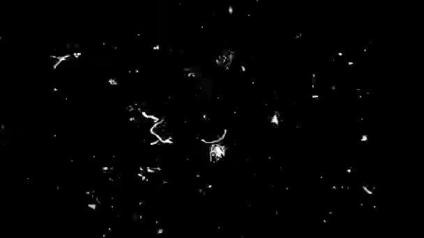 老年运动图形的Grunge Stop运动框架纹理环路 4K动画 黑白相间的灰白相间的相框纹理背景无缝回圈 — 图库视频影像