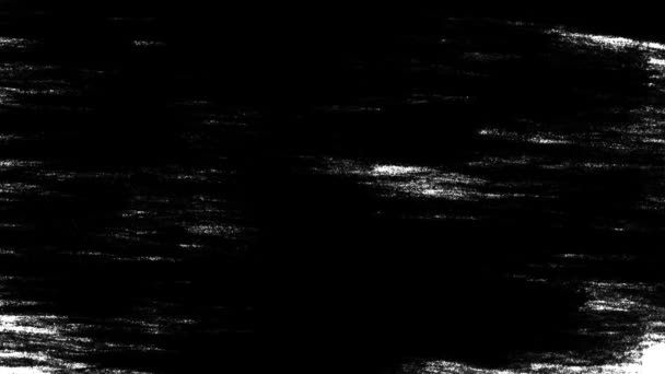 Интро Фон Анимация Реалистичного Черно Белого Абстрактного Мазка Кистью Появляющегося — стоковое видео