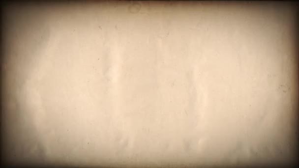 古い紙のテクスチャ ノイズと穀物シームレスなループと抽象的なヴィンテージの背景のヴィンテージ古い紙8Mmフィルムの背景ループ 4Kアニメーション — ストック動画