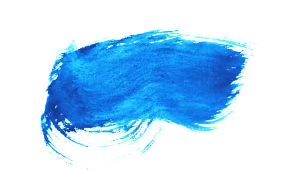 Pintura Coloreada Pinceles Carrera Fondo Bucle Animación Una Pincelada Abstracta — Vídeo de stock
