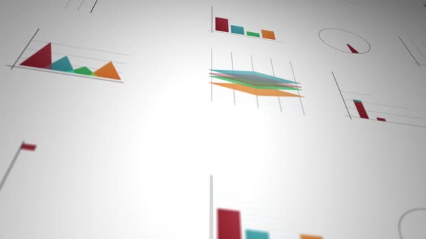 Business Stats Och Infographics Layout Pack Animation Uppsättning Design Företag — Stockvideo