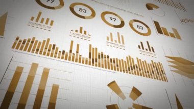 İş İstatistikleri, Piyasa Verileri Ve Bilgi Grafikleri Düzen Paketi/ Bilgi grafikleri, çubuk istatistikler, grafikler ve diyagramlar ile bir dizi tasarım iş ve pazar veri analizi ve raporlarının 4k animasyonu