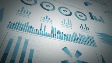 İş İstatistikleri, Piyasa Verileri Ve Bilgi Grafikleri Düzen Paketi/ Bilgi grafikleri, çubuk istatistikler, grafikler ve diyagramlar ile bir dizi tasarım iş ve pazar veri analizi ve raporlarının 4k animasyonu