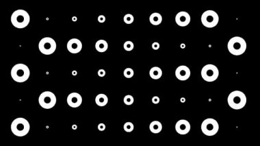 Soyut Düz Tasarım Şekiller Arka Plan Loop / 4k animasyon soyut bir minimal siyah ve beyaz düz tasarım arka plan döngü şekiller solma ve morphing ile