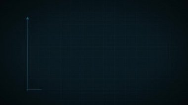 Grafik çizgileri ve noktalarla, düz tasarım işletmesinin ve yıllık piyasa veri analizi ve raporlarının İş İstatistikleri ve Bilgi Grafikleri Düzeni/ 4k animasyonu