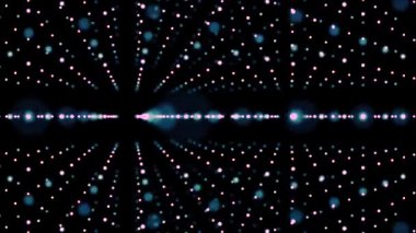 Soyut 3d İplik Noktalı Çizgiler Arka Plan Loop/4k animasyon grafik çizgileri parlak ışık ve sorunsuz döngü ile dönen soyut bir arka plan