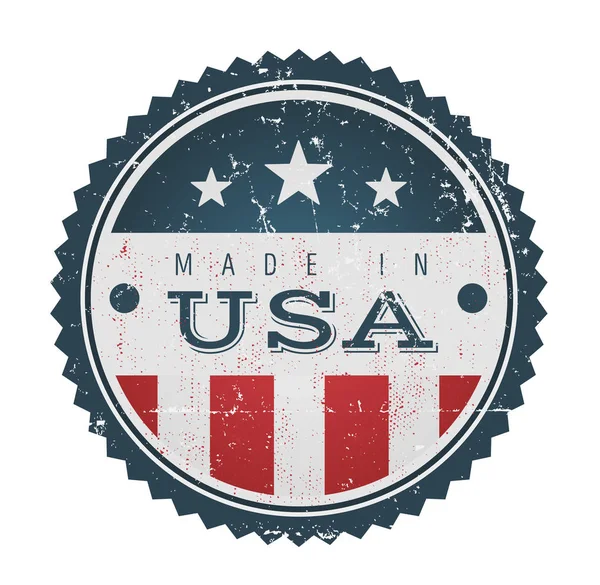 Made in USA Vintage jelvény Seal — Stock Vector