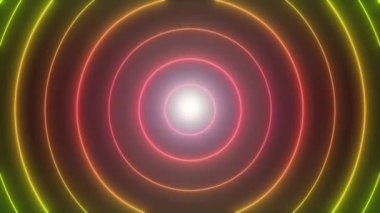 Soyut Neon Parlak Yıldız Şekil Arka Plan Loop / neon ve parlak efektler sorunsuz döngü ile soyut bir dijital yıldız şekli arka plan 4k animasyon