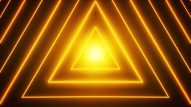 Soyut Neon Parlak Yıldız Şekil Arka Plan Loop / neon ve parlak efektler sorunsuz döngü ile soyut bir dijital yıldız şekli arka plan 4k animasyon