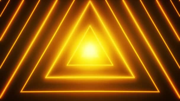 abstrait néon brillant étoile forme fond boucle / 4k animation d'un abstrait numérique étoile forme fond avec néon et brillants effets boucle sans couture 